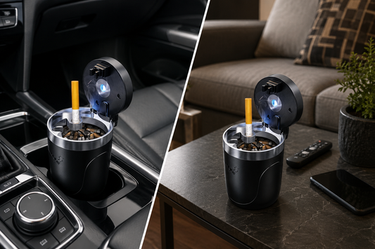 Cendrier Portable avec LED – Voiture & Maison